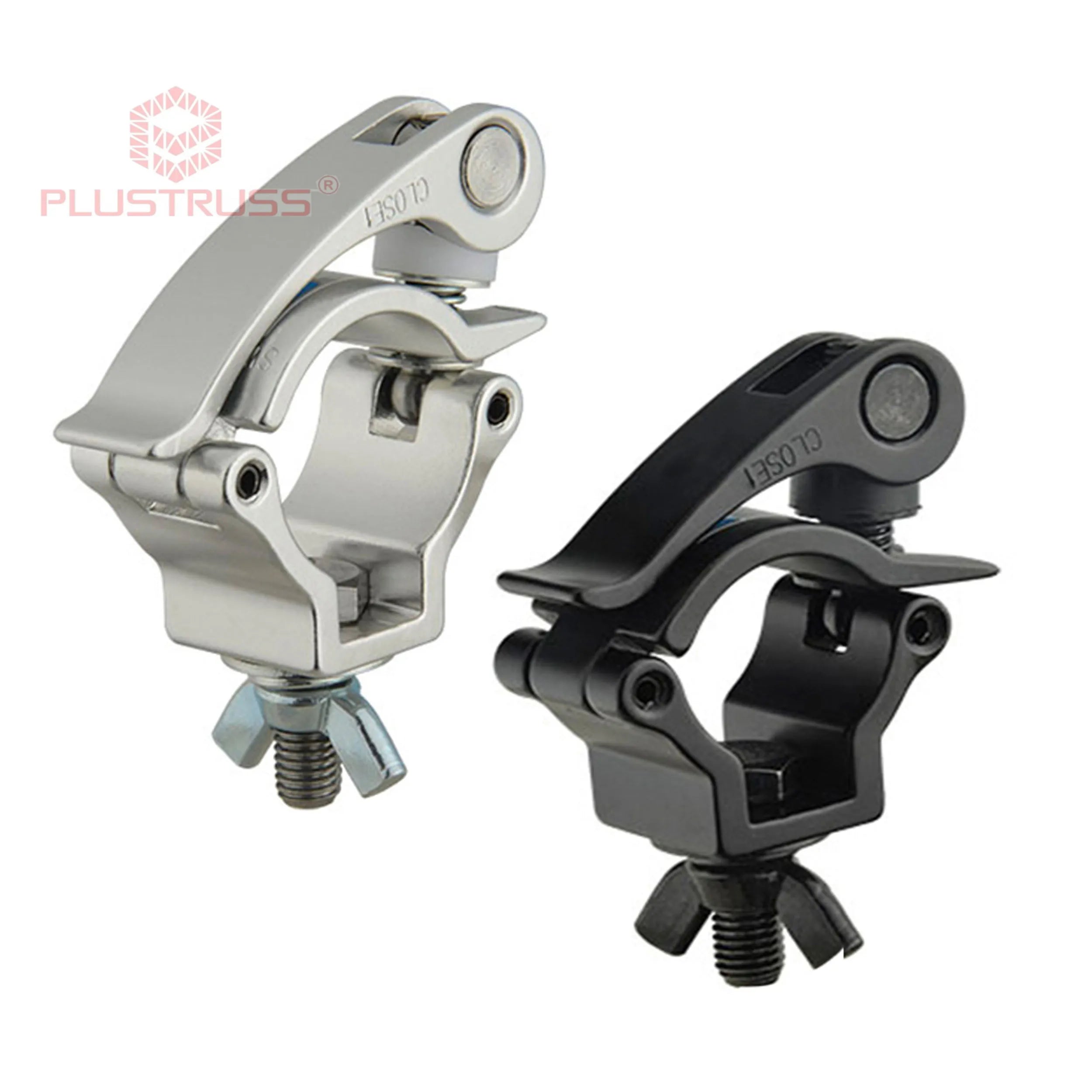Tube 32-35mm Load 75kg Pipe Clamp Truss Hook Aluminum Stage Lighting Truss Clamp Hook JR Clamp QR F24 3501E