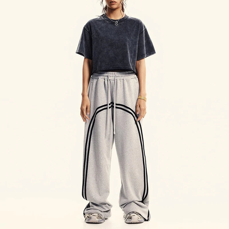 Custom Women's Oversized Heavyweight Acid Wash T-Shirt Streetwear Cut Raw Hem Boxy Cropped Look Loose Summer Casual Vintage Sun