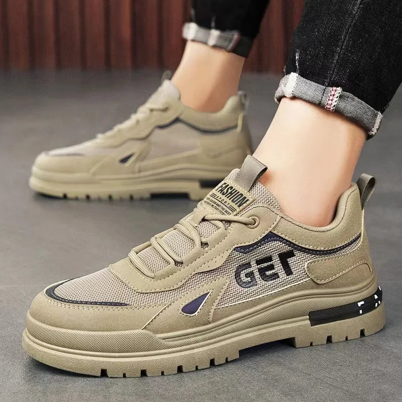 Summer Men's New Breathable Shoes Men's Trendy and Versatile Anti slip Sports and Leisure Board Shoes