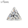 Ready to Ship 200 Pcs Loose Gemstones White Triangle Shape Synthetic Cubic Zirconia for Jewelry