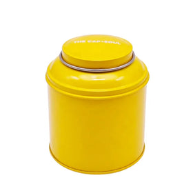 Custom Round Metal Tin Box for Dessert Cake Packaging Eco Friendly Airtight Tea Tin case Print