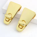 Nolvo World Metal Zinc Alloy Custom Fashion Round Leather Turn Bag Lock Hardware Closure Twist Bag Lock for Bag/handbag
