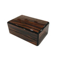 Polished Solid Wood Eco-Friendly Folk Art Multifunction Watch Gift Box Square Washable Tabletop Display Holding Jewelry Small