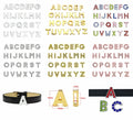 130pcs/lot DIY Accessory 10mm Rhinestone Slide Letters Alphabet Slide Charms Numbers More Options Can Choose