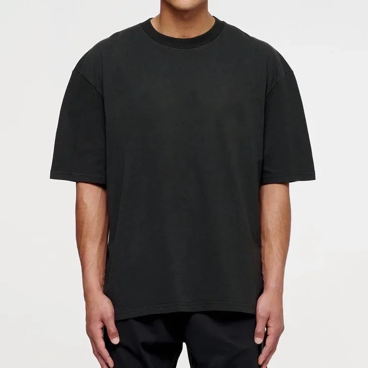 OEM Custom logo 100%cotton High Quality Street Wear Custom Graphic Silk Screen Printed Knitted Unisex Oversize T-shirt for Men