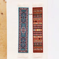 Customized Handmade Fancy Rug Bookmark Fabric Bookmarks With Tassels
