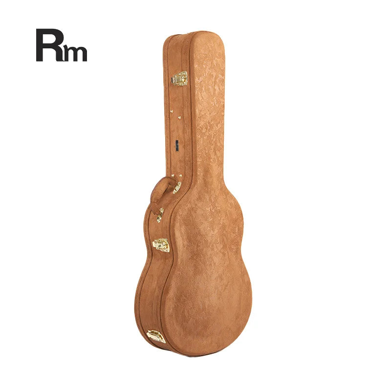 WC02A-C2 RM Rainbow 39\" Classical Arch Top Wooden Guitar Hard Case Hot Sales Music Instrument Case Made of Leather