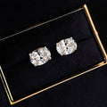 RINNTIN APE58 Platinum or Gold Plated 925 Sterling Silver Fancy Shape Stud Earrings for Women
