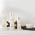 Luxury 1OZ Matte White Cosmetic Packaging Glass Bottle Set Lotion Serum Glass Bottles Face Cream Jars Set 30ml 50ml 100ml
