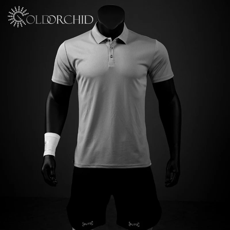 Customized logo Printing Mens Quick Dry Short Sleeve Polo T-shirt