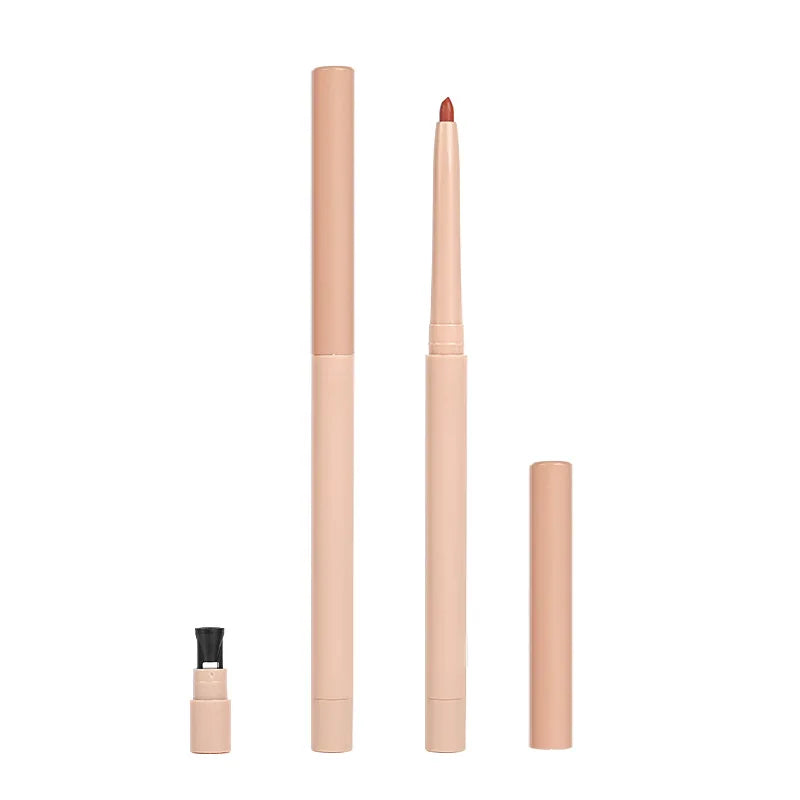 Silky Non-stick Long Lasting Lipliner Pencil 12 Colors Creamy Lip Liner Pencil Vegan Waterproof Lip Liner