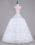 Hot Sale 6-Hoop 9-Layer Lace Petticoat Skirt Fluffy Fishbone Tutu Cancan Costumes Wedding Dress Ruffle Technique Big Petticoat