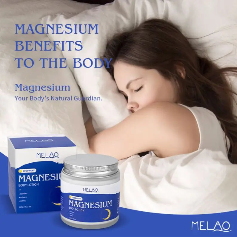 OEM/ODM MELAO Natural Magnesium Butter for Sweet Sleep Feet Arms Chest Muscle Pain Moisturizing Relief Magnesium Body Lotion