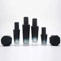 Custom Color High Borosilicate Glass Cosmetic Bottle Spray Cream Jar Makeup Container Packaging Set Screen Printing Customized