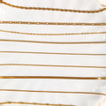 Waterproof Round Snake Chain Necklace Stainless Steel 18K Gold Plated Herringbone Choker Charm Chain Necklace Women