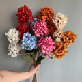 D-H001silk Hydrangea Decorative Hydrangeas Flowers Artificial Home Wedding Decoration Arch Flowers
