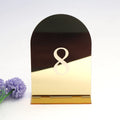 Personalized Wedding Table Numbers with Holders Calligraphy Acrylic Table Number With Table Number Stand