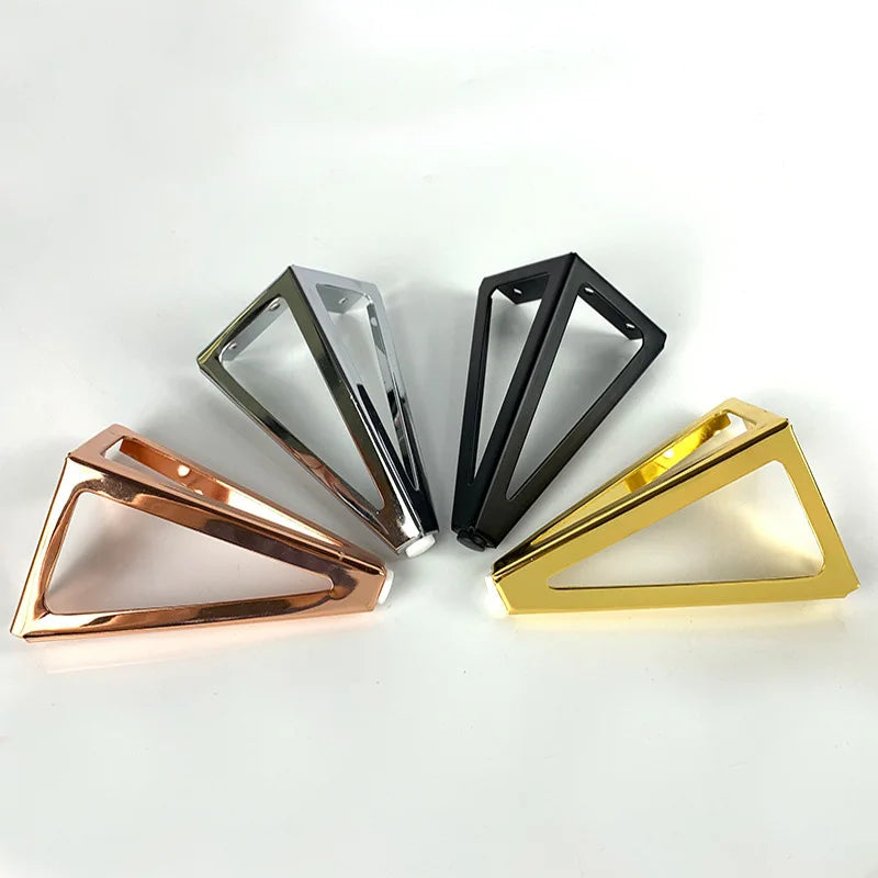 Rose Gold Color Furniture Leg for Cabinet Bench Sofa New Design Gold Color Chrome Color Cheap Steel Furniture Leg
