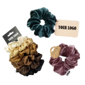 Hot-selling Low MOQ Custom Scrunchies Set Pack Velvet Scrunchies Hair Decoration Hair Bands for Girls