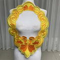Wholesale New Neck Lace Embroidered Neck Lace Trimming Embroidered Collar Lace Applique for Men's Clothing