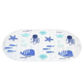 Children Shower Mat Sea Fish Design Anti-Slip Bath Mat with Suction Cups Mildew Resistant Shower Mat for Bathtub Safety Bathing