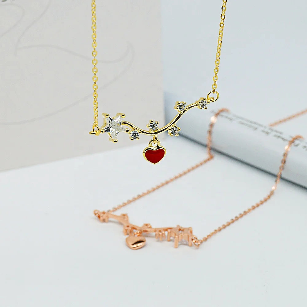 New Design Sterling Silver Dainty Heart Necklace Women Jewelry Necklaces