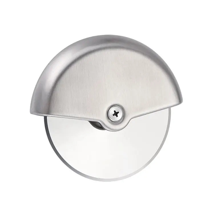 Modern Single Wheel Stainless Steel Pizza Cutter Protective Blade Guard Disposable Metal Slicer Baking Tool