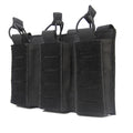 Tactical Triple Magazine Pouch with Zipper Closure Waterproof MOLLE Holster for Paintball & Hunting Ammo Storage