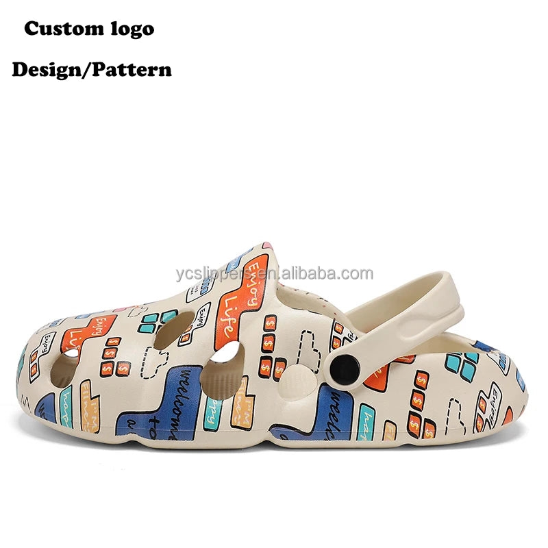BreezeStep Ladies Summer Beach Flat Sandals Anti-Slip EVA Outsole Soft Platform Style Slides Slippers Women's Footwear Clogs