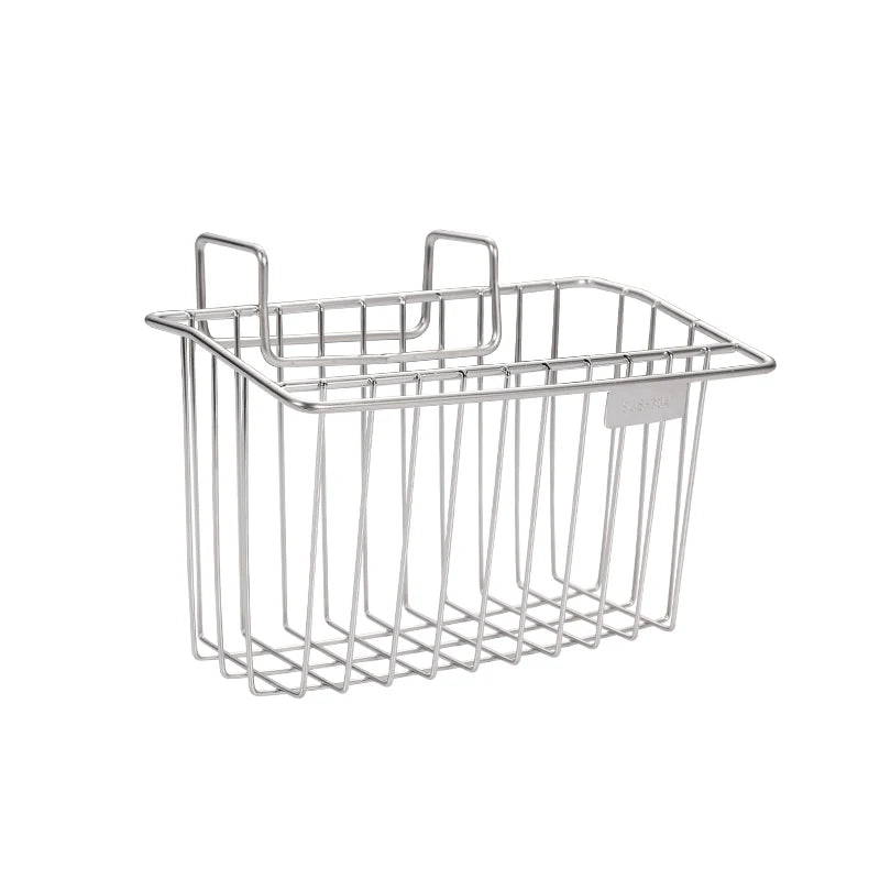 Kitchen Dishes Sink Drainer Drying Rack Stainless Steel Sponge Storage Soap Holder Tools