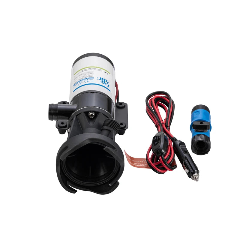 LifeSRC New Design 12V 45LPM High Flow Rate Macerator Sewage Pump for RV Toilet Septic Tank Wastewater Treatment
