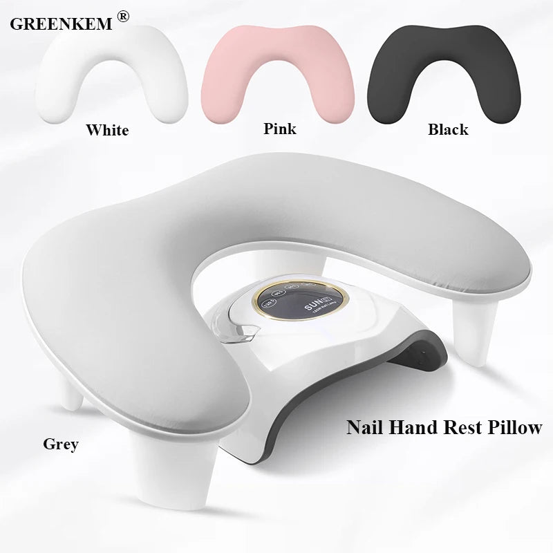 Wholesale Customized Nail Hand Rest Pillow Factory Price Plastic Collapsible Nail Arm Rest Acupressure Mat With Nail Hand Pillow