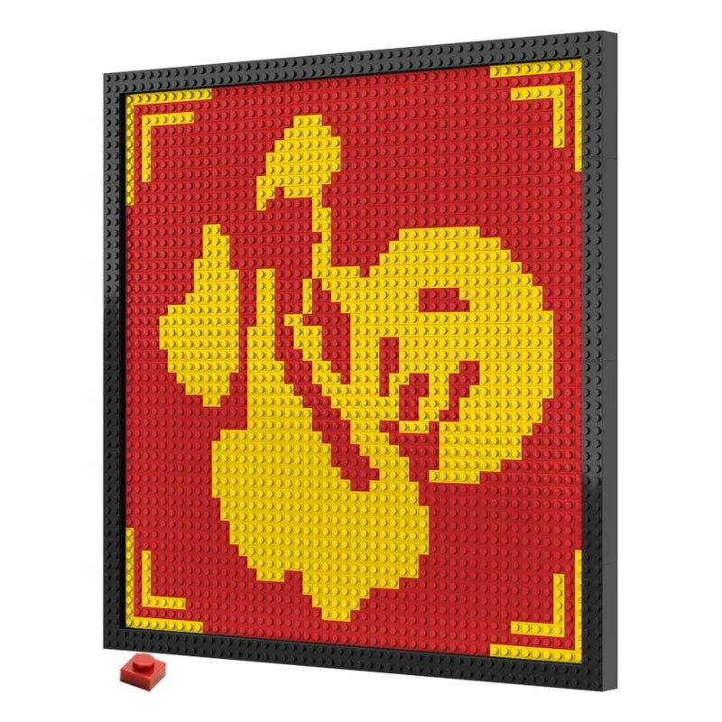 48x48 Pixel Art Building Blocks 1x1 Dots Bricks Wall Portraits Educational DIY Home Decor Compatible Toys Gifts Made Plastic