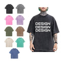 2024 Men Oversize Pure Color Comfortable Men T-shirt Custom Logo T-shirt Wholesale 100% Cotton Washed Men T-shirt MegaBDM
