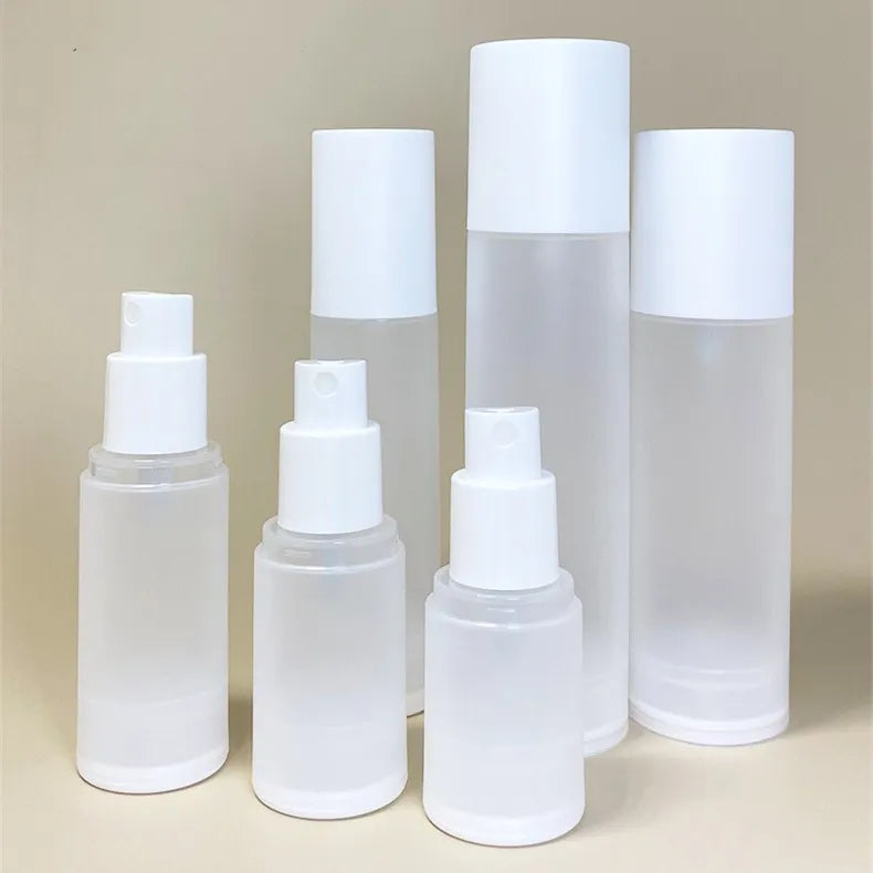 In Stock Private Label 20ml 30ml 80ml 50ml 100ml Frosted Lotion Bottle PP Pump Airless Foundation Bottle