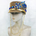 Carnival Dance Show Festival Fashion Handmade Adult Captain Hats Costume Performance Stage Party Hat