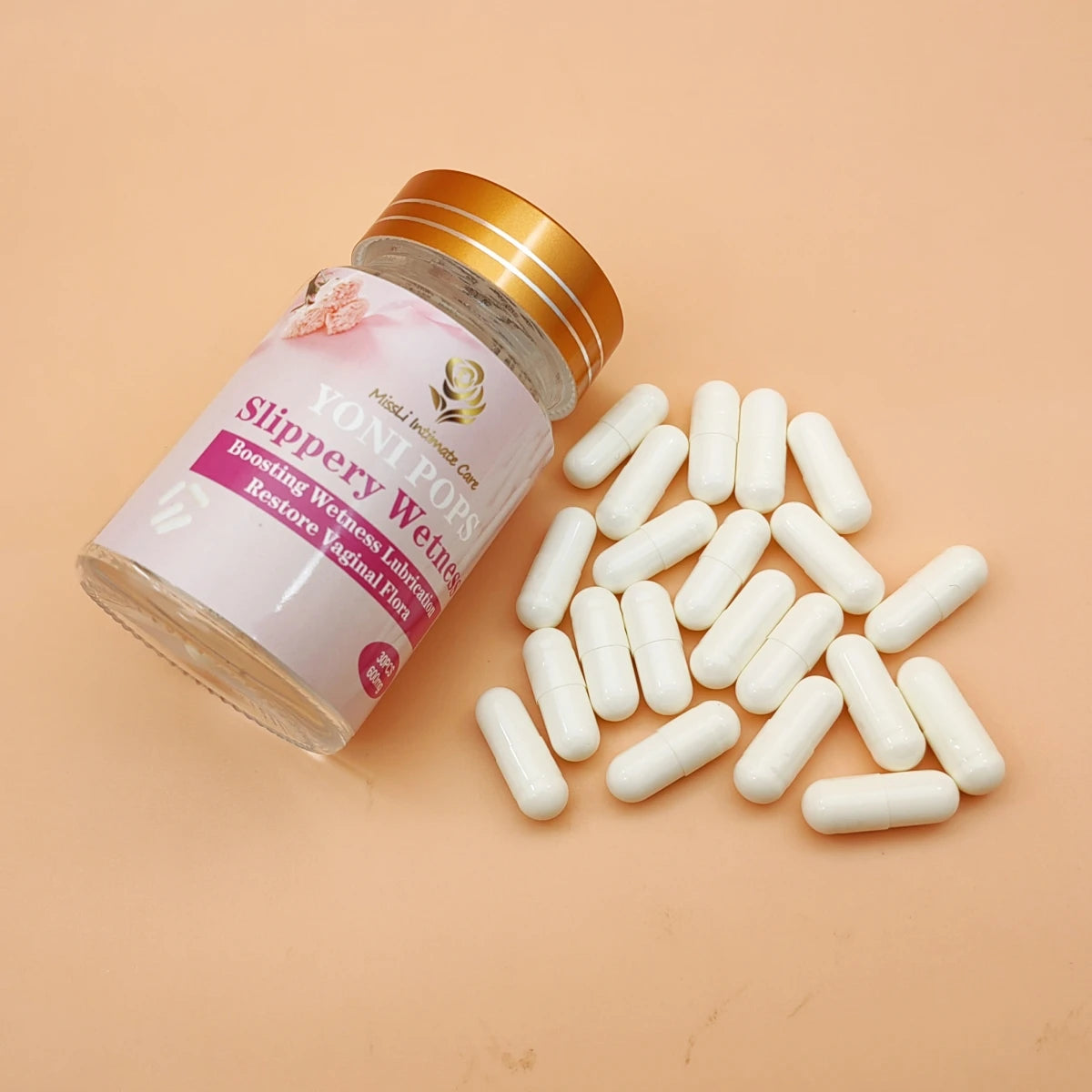 Yoni Slippery Wetness Pills Vaginal Probiotic Wetness Capsules Wet Dripping Pops