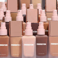 `Wholesale Multi Shade Liquid Foundation Full Coverage Vegan Long Lasting Natural Finish Waterproof Face Makeup Private Label