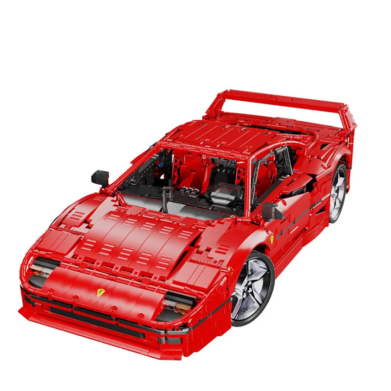 Small Angle Jd017 Adult Sports Car F40 Building Block Model Difficult Assembly Racing Toy New Cross-Border Special Made Plastic