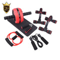 CHENGMO SPORTS Gym Fitness Set Ab Wheel Roller Abdominal Crunch Machine Handgrip Strengthener Jump Rope Push EVA Exercise Custom