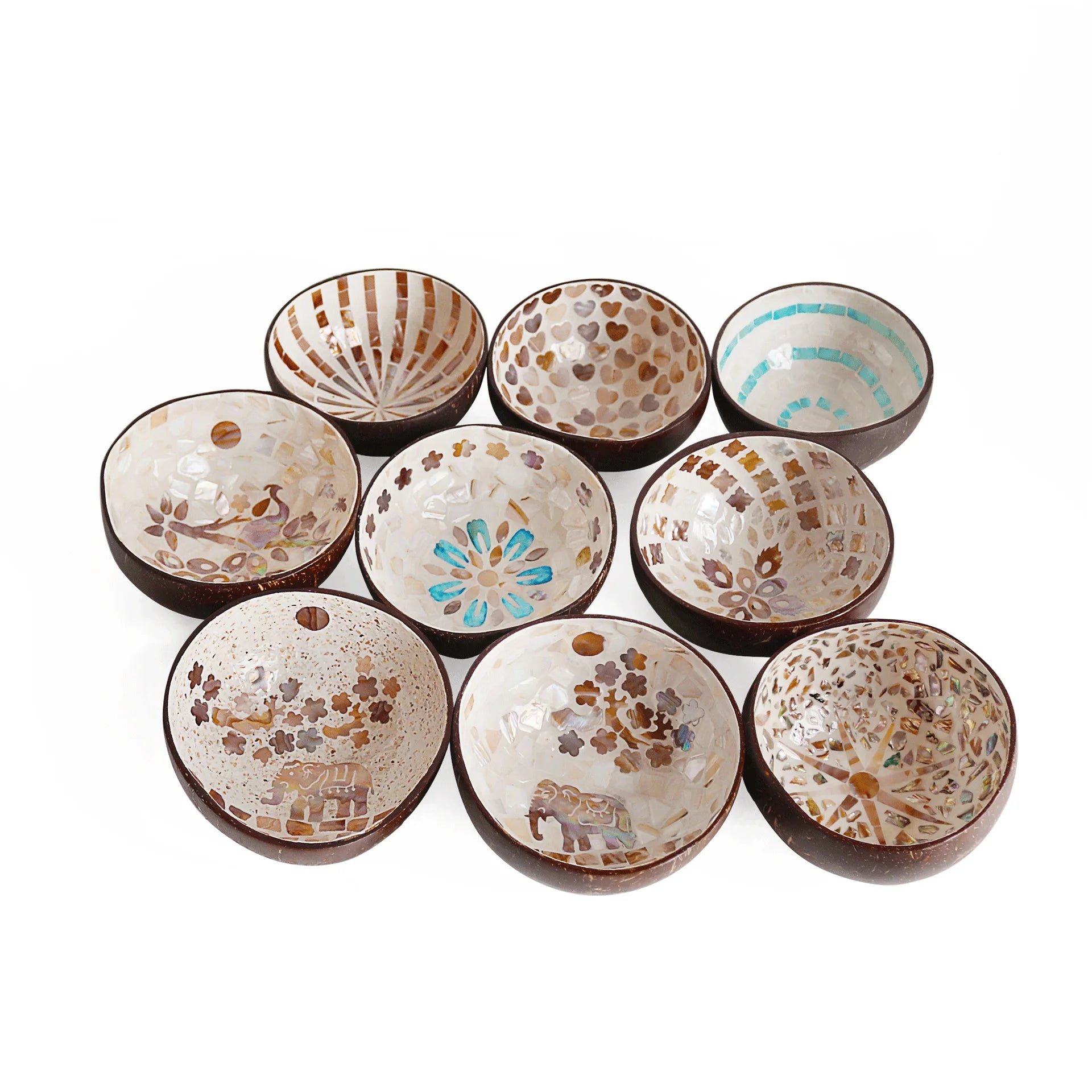 Hot Selling Vietnam Candy Nuts Container Dry Snack Storage Bowl Kitchen Round Handcrafted Coconut Natural Bowl