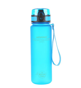 UZSPACE Water Bottle 500ML Plastic Drinkware Tour Outdoor Sport School Leak Proof Seal Gourde Climbing Water Bottles