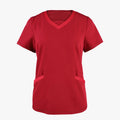 Custom Women Nurse Polyester Cotton Spandex Hospital Uniforms Nurse Scrub Suit Scrubs Top