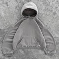 QYOURECLO Custom 450GSM Boxy Heavyweight Drop Shoulder Heavy Weight Cotton Oversized Fleece Hoodie