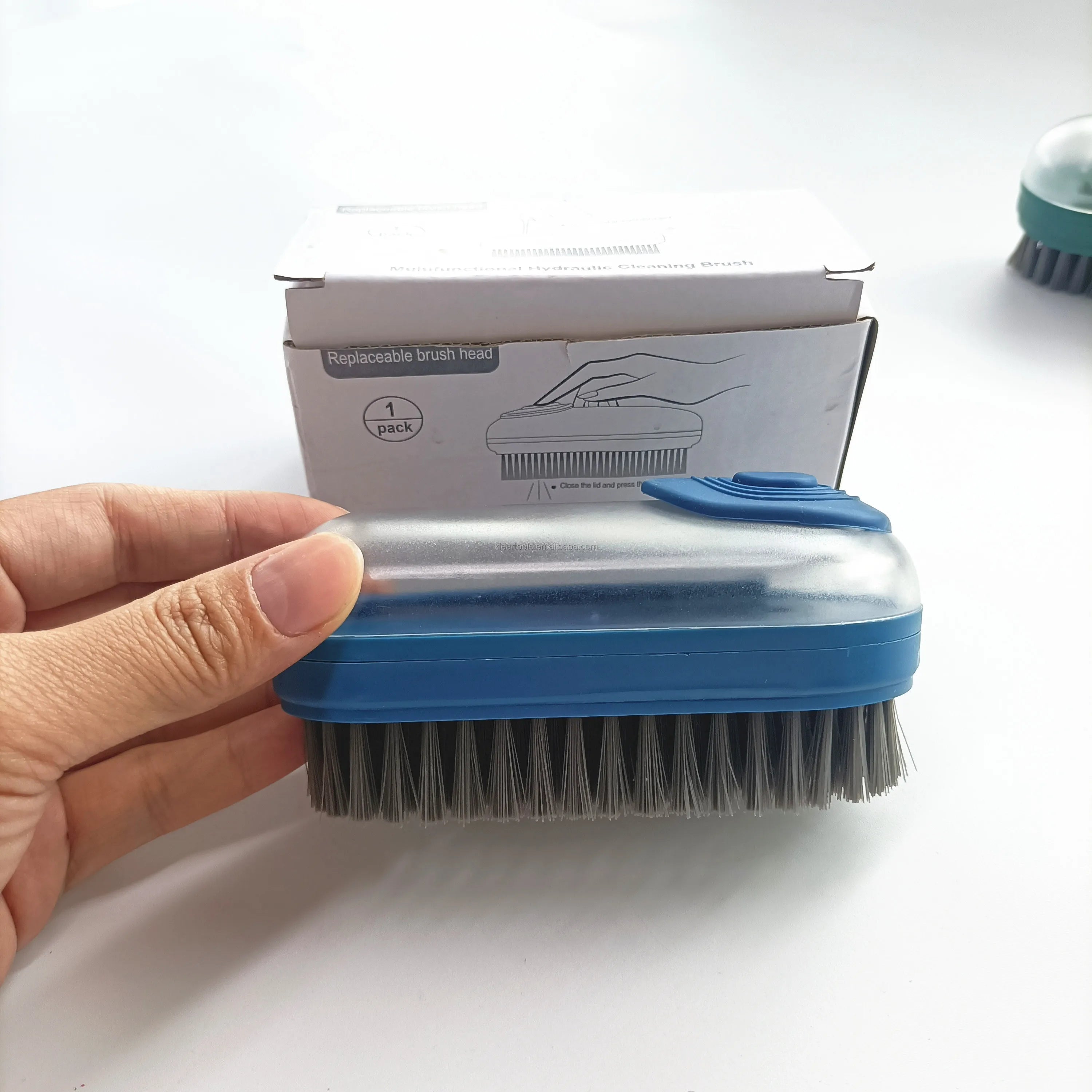 Factory Supply Multi-Purpose Household Automatic Liquid Cleaning Brush for Clothes Shoes Clean Shoe Cleaning Brush with Liquid