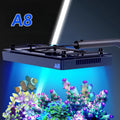 A8SE II Max Blue 240W Full Spectrum Aquarium LED Light Durable Plastic WiFi App Programmable for Saltwater Coral Rectangle Box