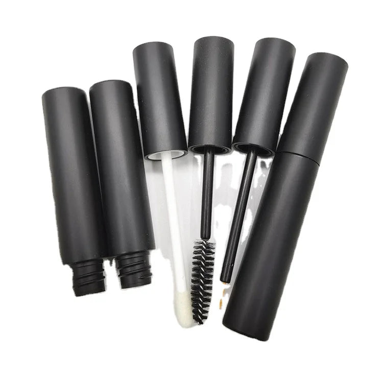 10ml Matte Black Mascara Empty Tube Gloss Eyelashes Eyeliner Empty Bottle Liquid Customized 10ml Mascara Bottle with Logo Luxury
