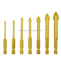 7pcs/set 1/4" Hex Shank Porcelain Ceramic Tile Glass Drill Bits Set 3/4/6/8/10/12mm