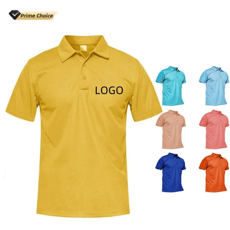 Wholesale Custom Moisture Wicking Polo Shirt Men Golf Polo Shirt for Sports Men Casual Men'S Polo Shirts