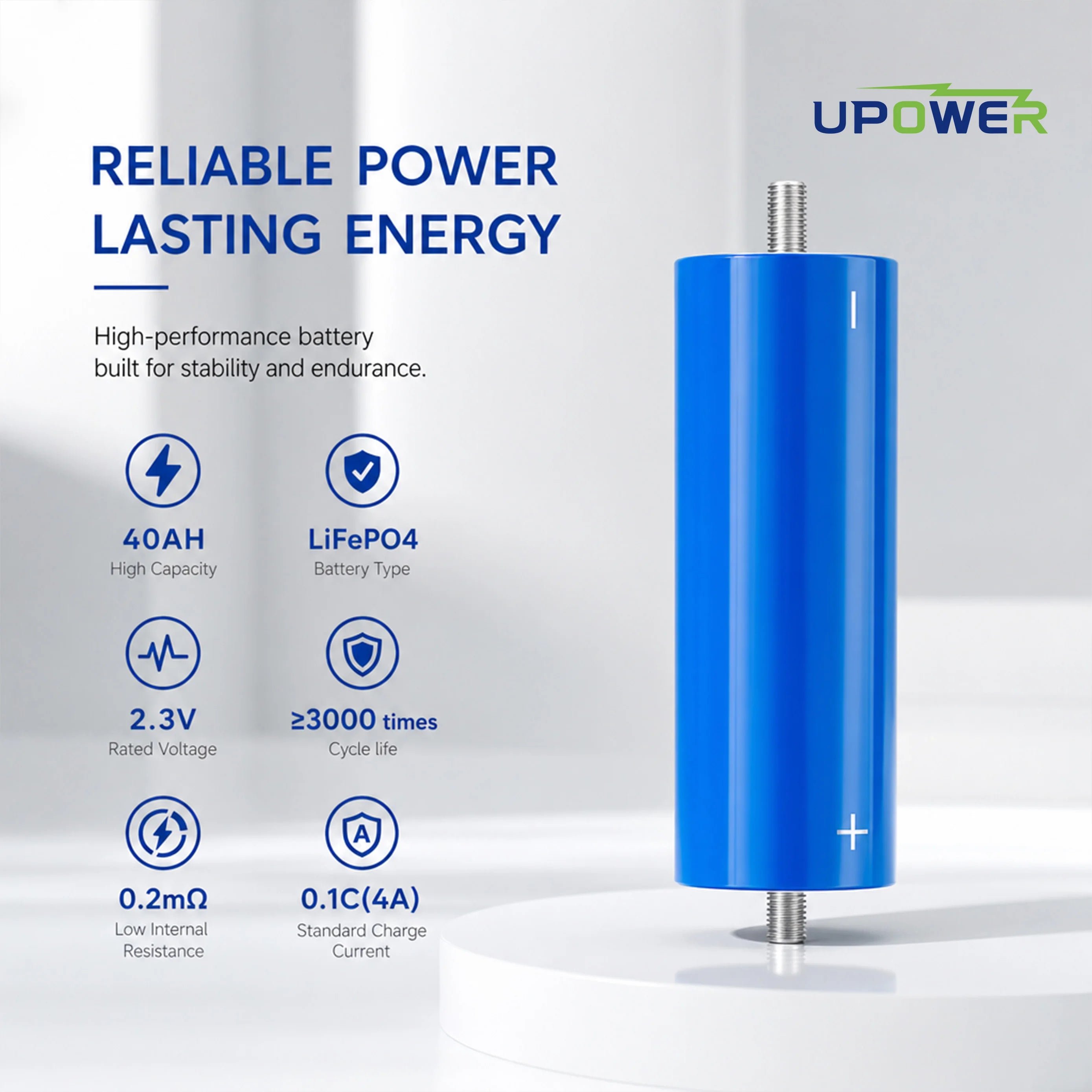 ULi 2.3v 40ah Lto 20Ah 30Ah Batterie Lithium Titanate Battery Cell 2.3v 40ah Lithium Battery